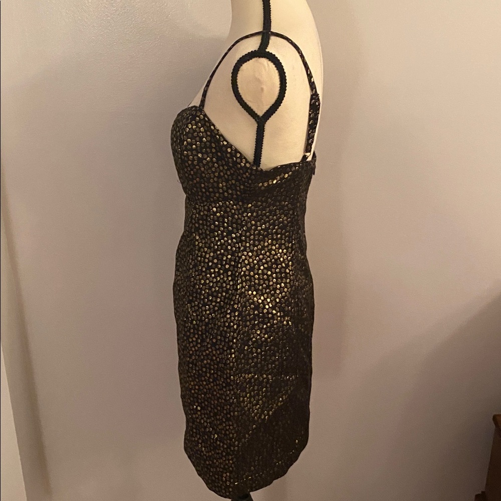Mink Pink Isabella mini dress black and gold size small NWT - Picture 5 of 13